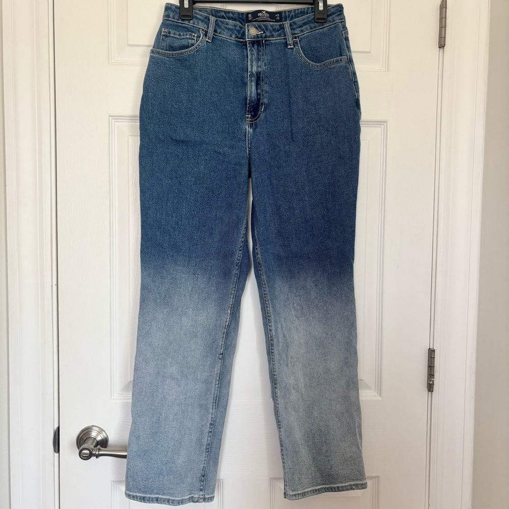 Hollister High Rise Vintage Straight Ombré Jeans